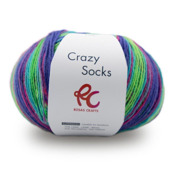 CRAZY SOCKS - 75% LANA 25% POLIAMIDA